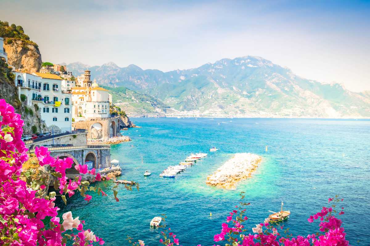Sentiero panoramico con vista sul mare, Costiera Amalfitana